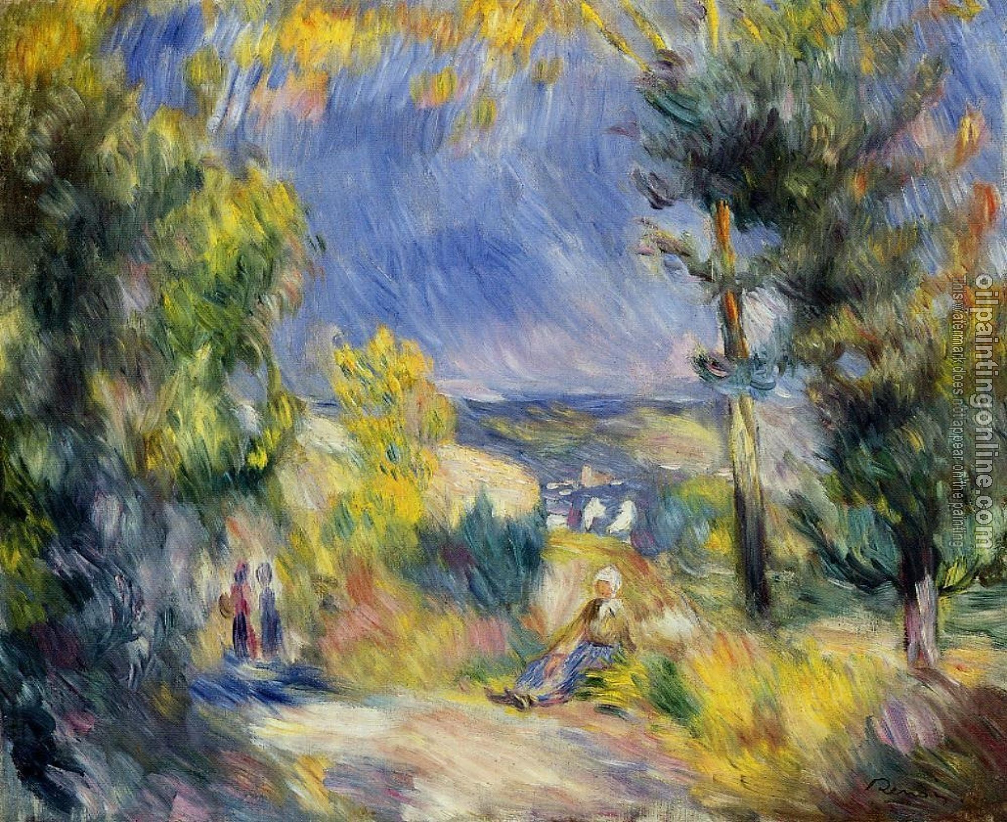 Renoir, Pierre Auguste - View Close to Antibes